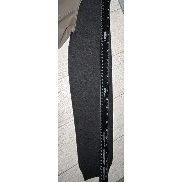 ELIE TAHARI $898 JOPLIN Genuine Lamb Leather MerinoWool Asymmetric Moto Jacket M - Picture 11 of 14